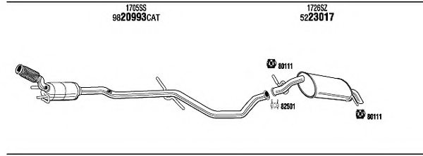 FONOS PET18010 Exhaust System